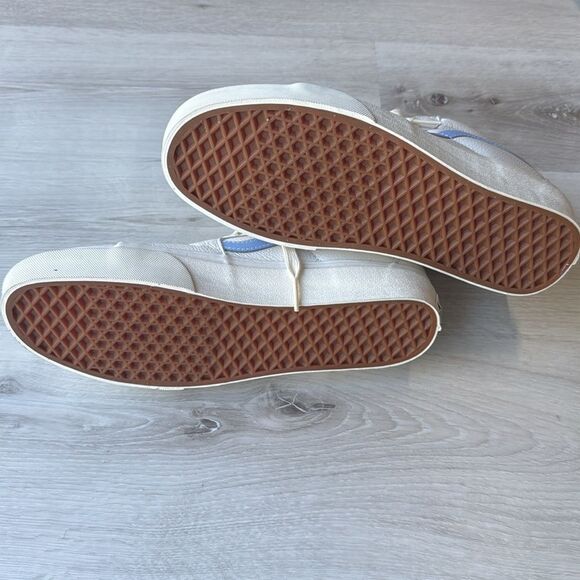 Vans SK8-Hi logo-patch sneakers white/blue size 9.5 New Without Box - Picture 6 of 7
